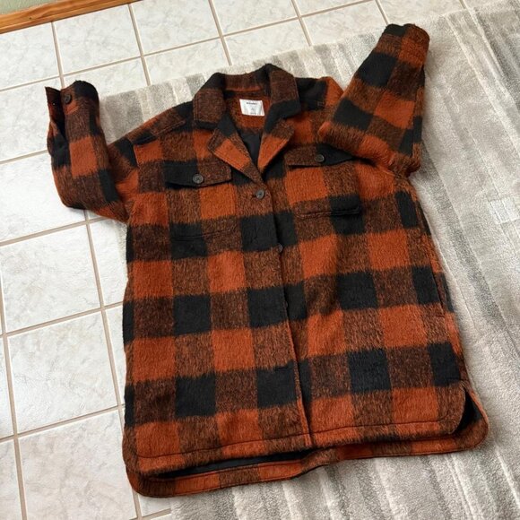 Old Navy Women's 3/4 length rust and black lined coat - Picture 1 of 5